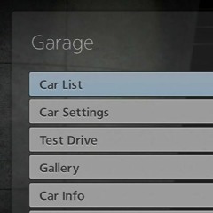 GARAGE (Gran Turismo 6 study)