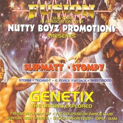 Fusion at The Colosseum 16-05-1997 Djs Stompy & Slipmatt Mc's Storm Techno-T G-Force Westwood Attack