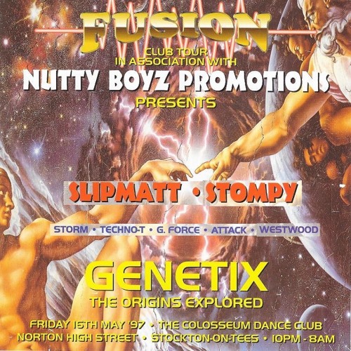 Fusion at The Colosseum 16-05-1997 Djs Stompy & Slipmatt Mc's Storm Techno-T G-Force Westwood Attack
