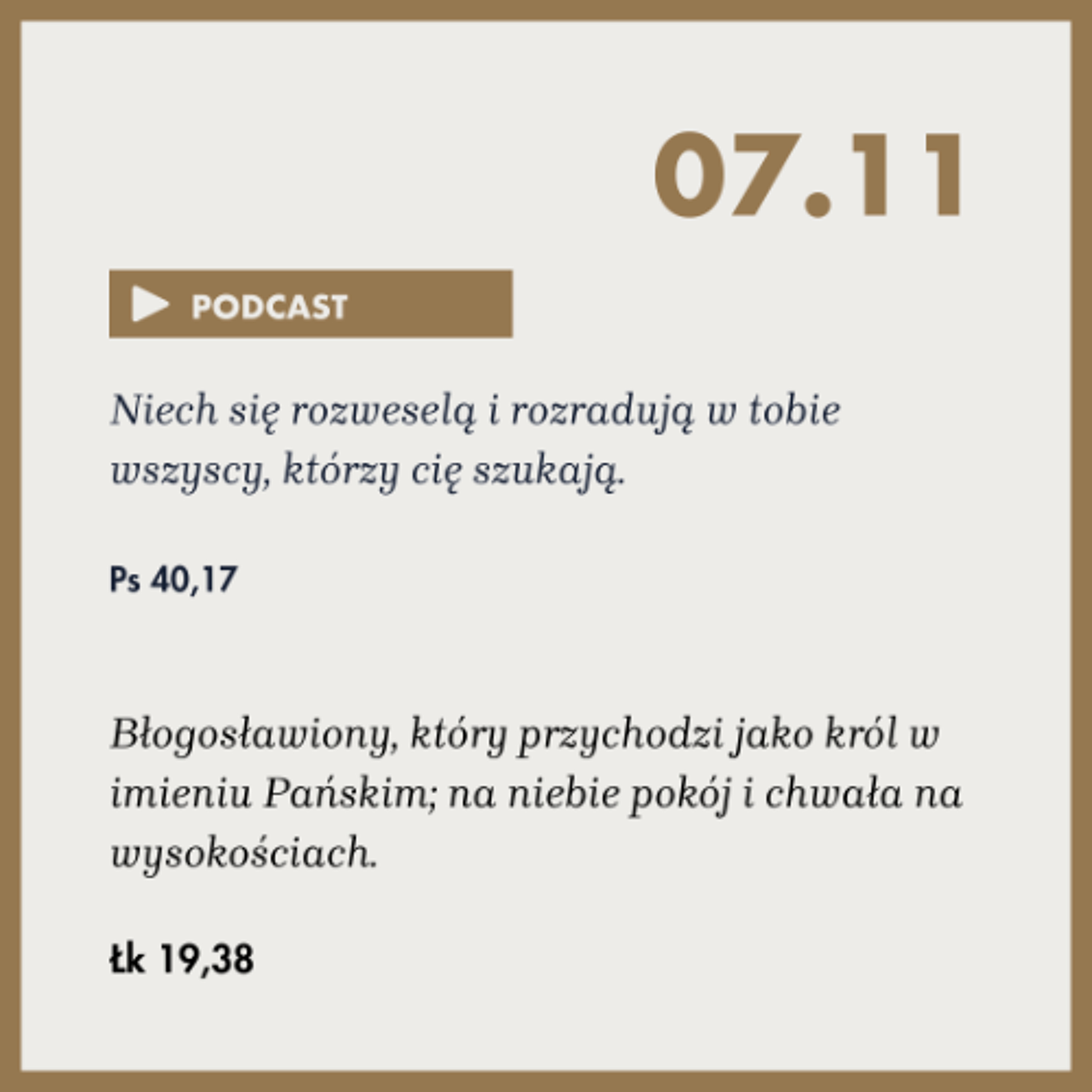 Rozważania na dzień 7.11.2025r episode artwork