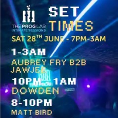Matt Bird @ Prog Lab Bristol 28th June 2025 with Dowden, Jawjee and Aubrey Fry