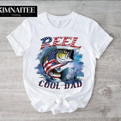 Reel Cool Dad 4th Of July Fish Shirt