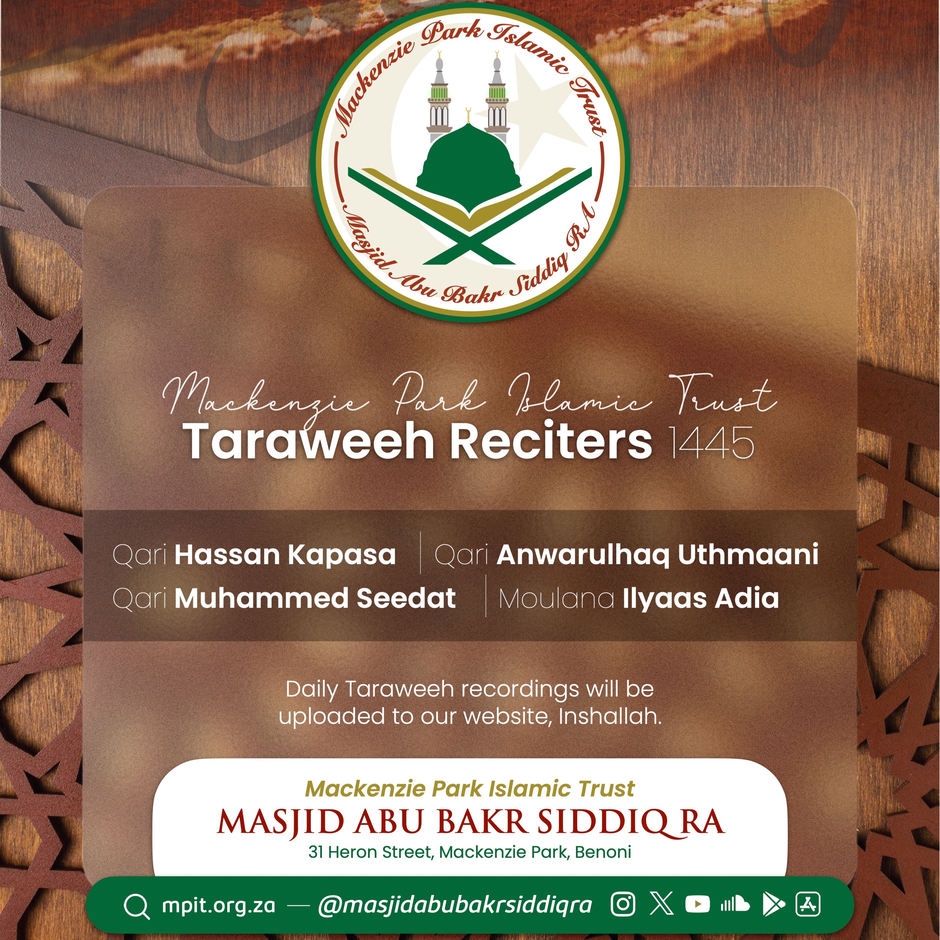 Taraweeh 1445 (Night 1) episode artwork