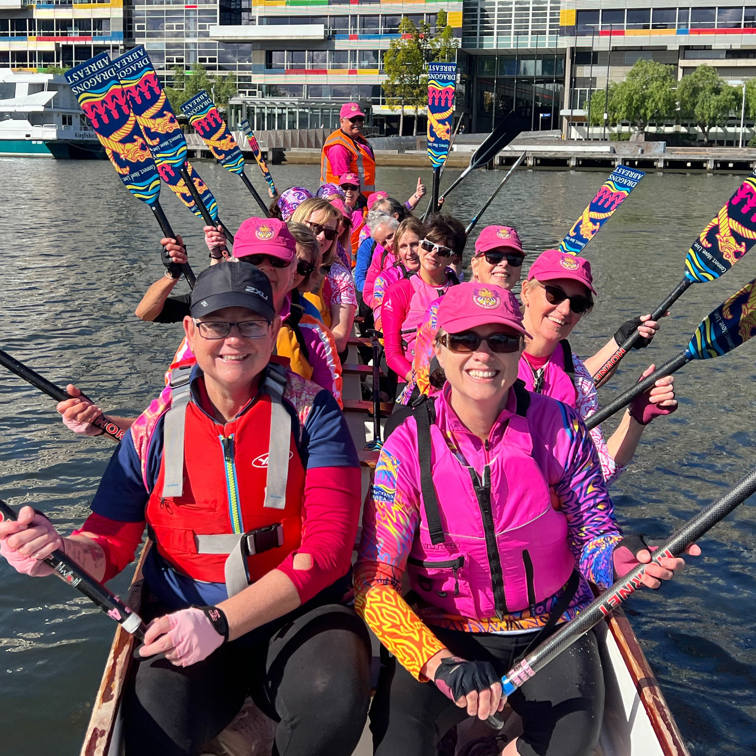 Dragon boating in Docklands the breast medicine for cancer survivors episode artwork