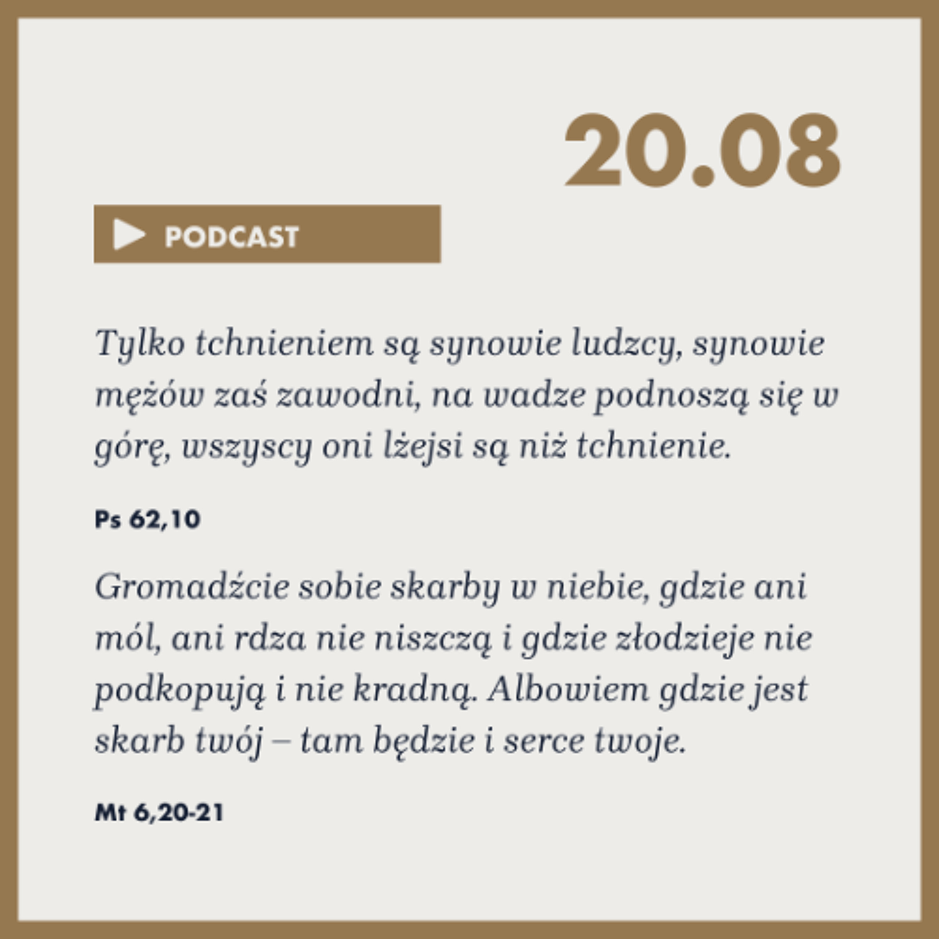 Poranek ze Słowem na 20 sierpnia 2025 episode artwork