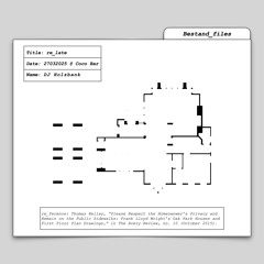 re_late w/ DJ Holzbank (27.03.2025)