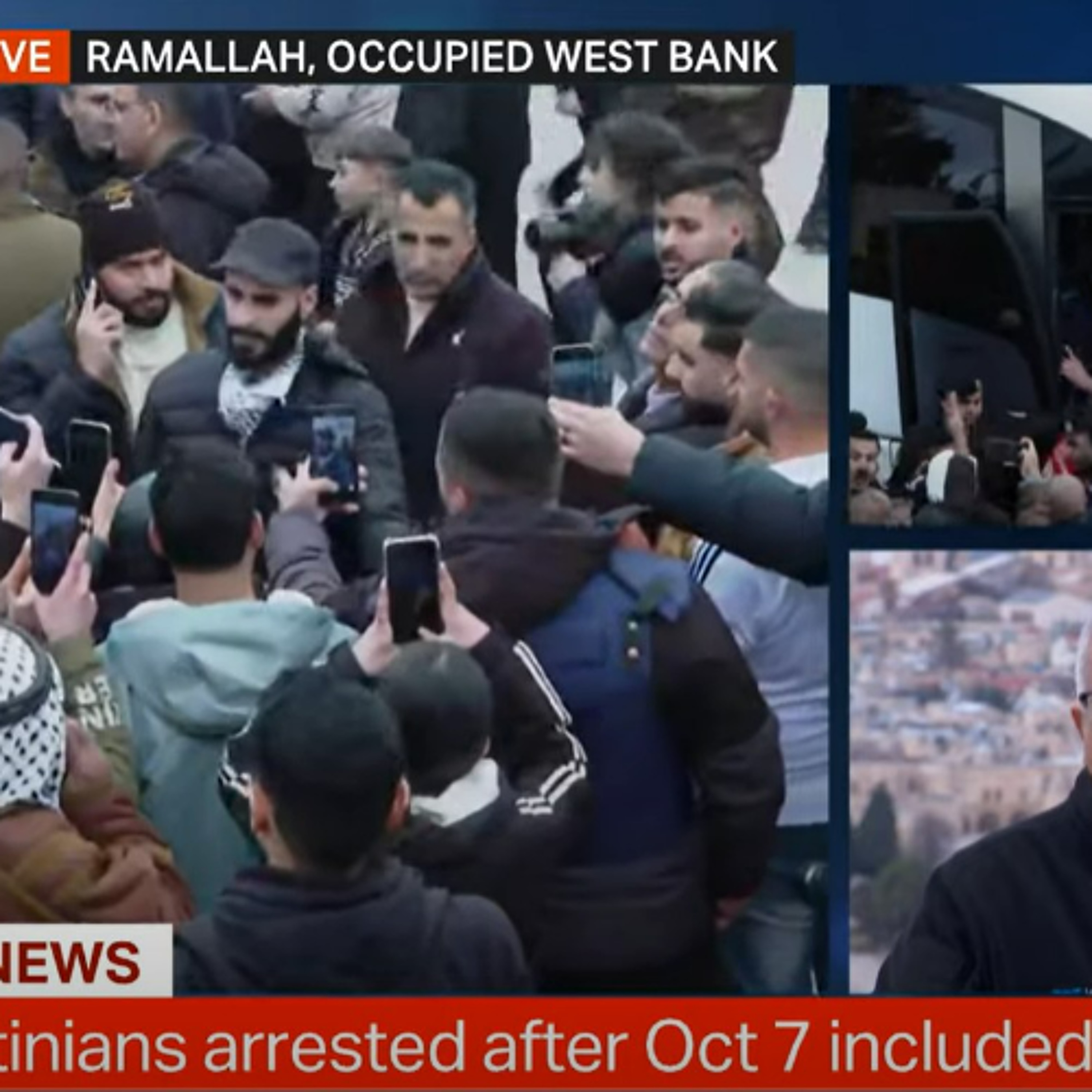 Palestinian prisoners released by Israel arrive in Ramallah_TRT 9 Feb 2025