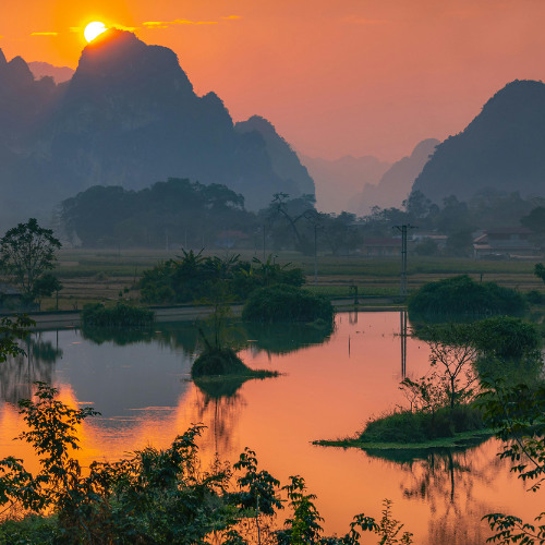 Sunset at the Oasis in the jungle - Part 6