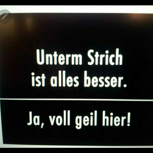 Unterm Strich Ists Besser