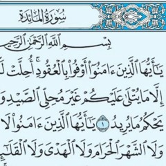 سورة المائدة - الحذيفي