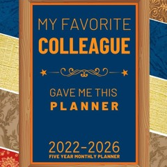 read✔ Five year monthly planner 2022-2026: 5-Year calendar 2022-2026