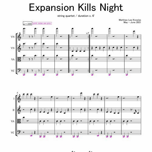 Expansion Kills Night [string quartet]