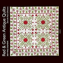 PDF Download 2024 Wall Calendar Red & Green Antique Quilts from the Poos Collection: 12 months;