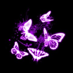 Purple Butterflies w/rxckey