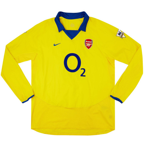 joshu joshu - arsenal 2004/2005 long sleeve third shirt (oktobias,tiziano)