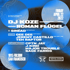 1015 Folsom (SF) w/ DJ Koze & Roman Flugel