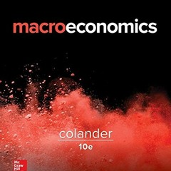 [Free] PDF 📰 Macroeconomics (Mcgraw-hill Series in Economics) by  David Colander EPU