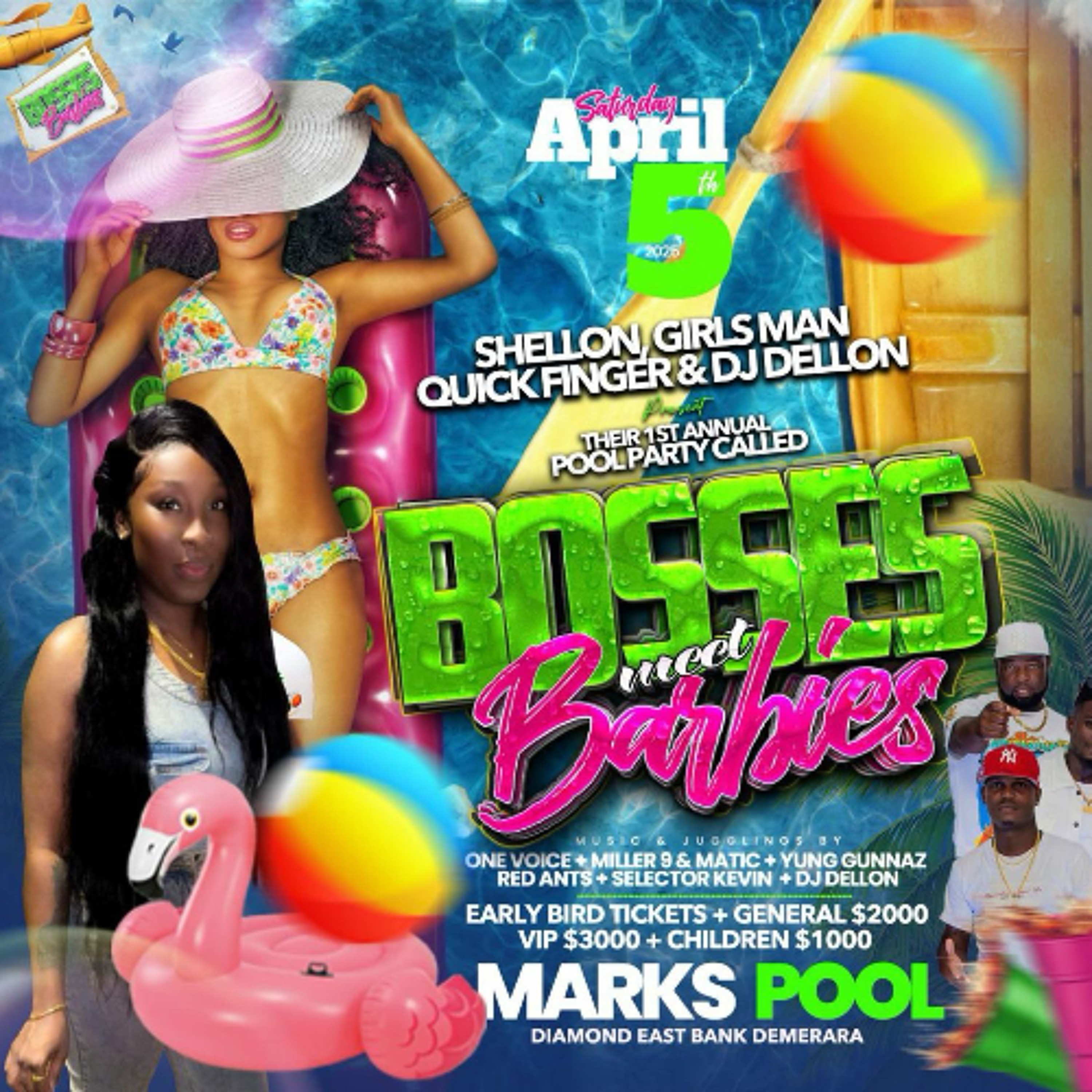 BOSSES MEET BARBIES POOL PARTY PROMO UPDATE BY DJ DELLON DI HOTSKULL & BIGPAPA