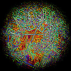 Small fragments of the planet remain visible