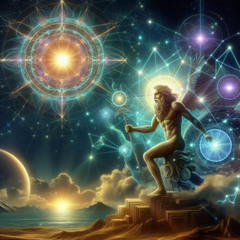 Sacred God And A Bright Star In The Sky