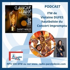 Classique Au Large Saint Malo 2024 - Violaine DUFES Le Concert Impromptu