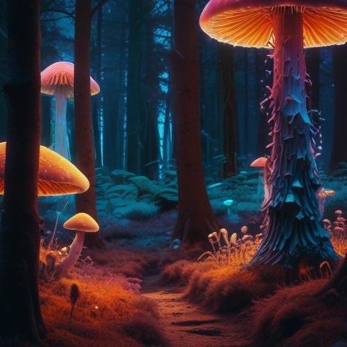 Run into a cystal forest