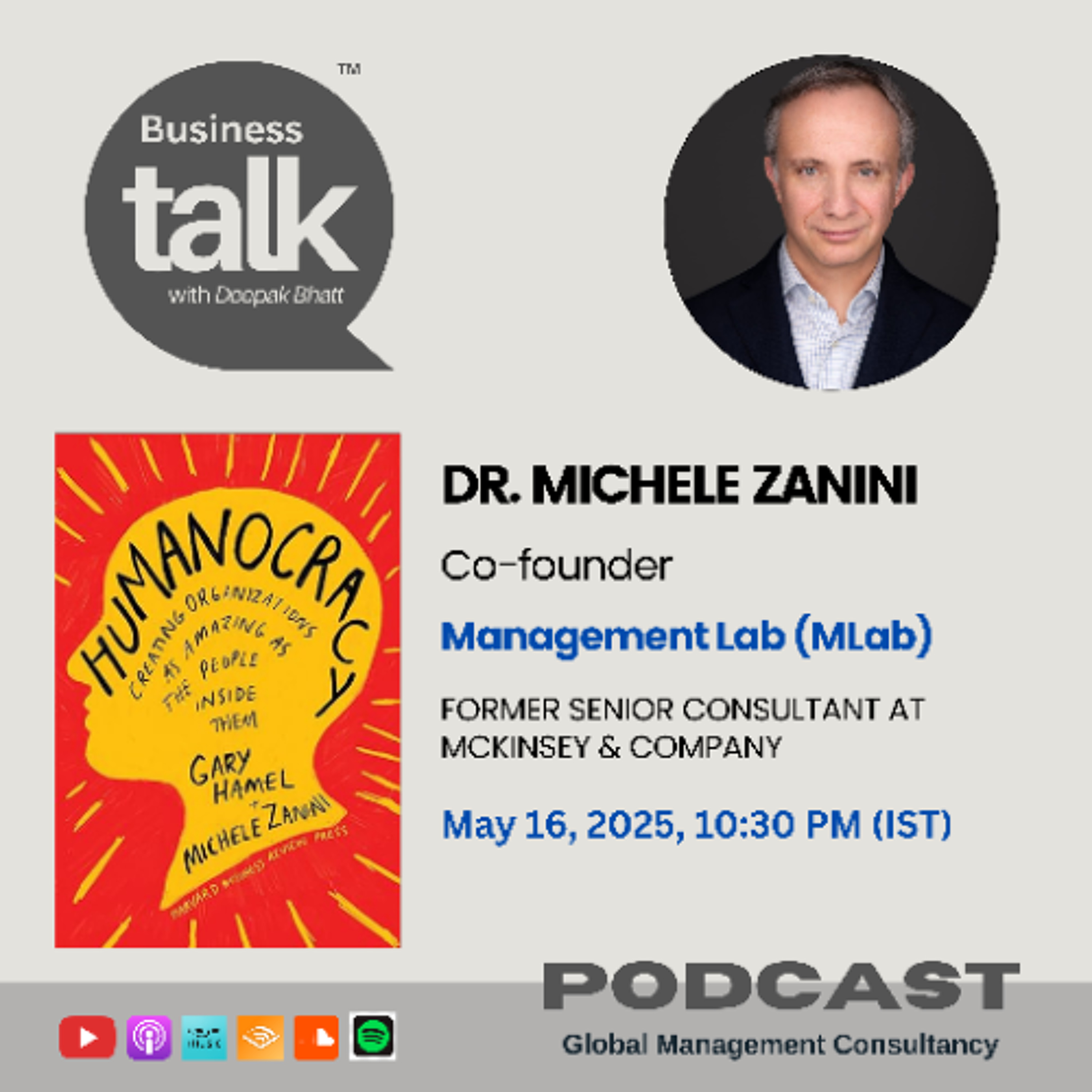 Creating Amazing Organizations: A Deep Dive into Humanocracy with Dr. Michele Zanini episode artwork