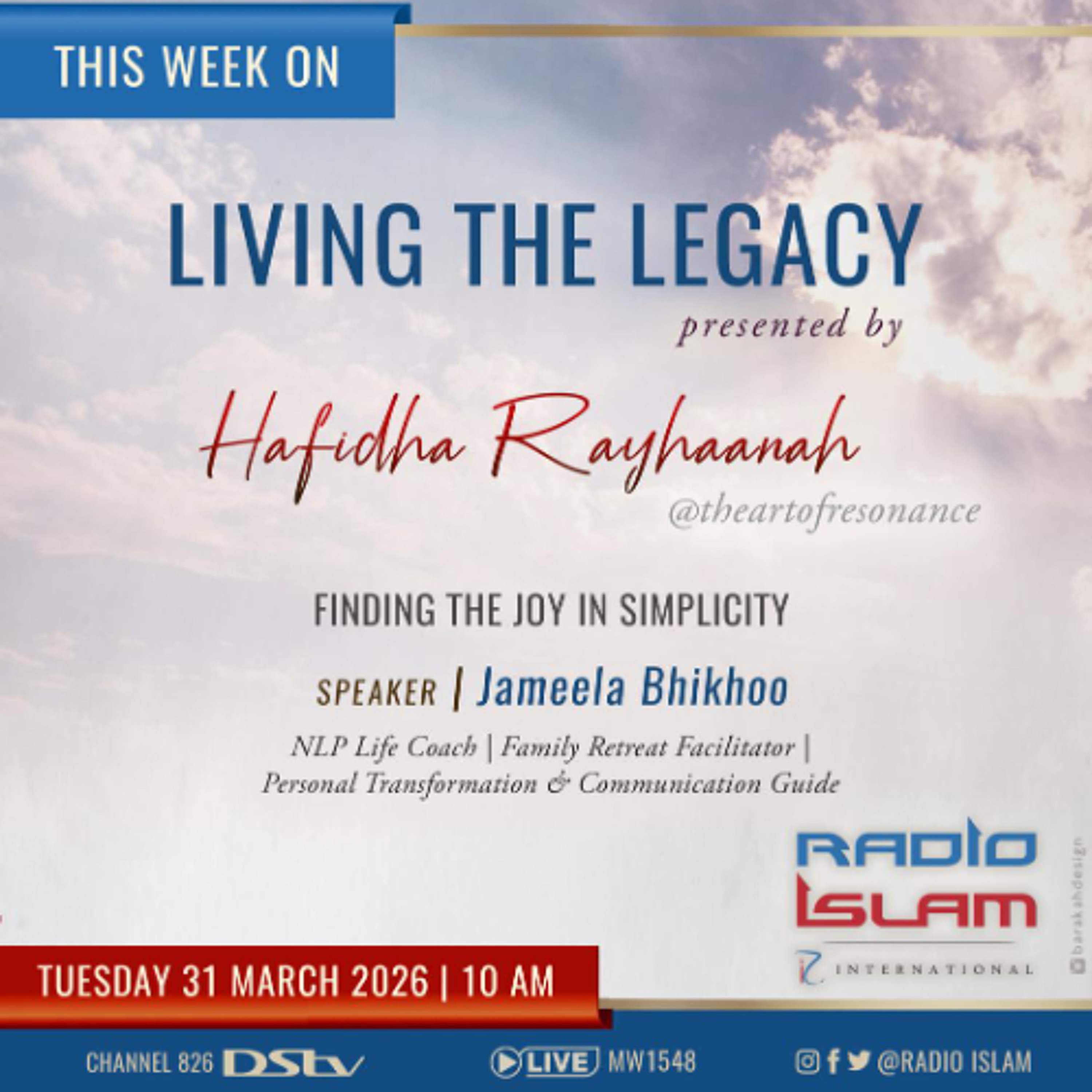 Finding The Joy in Simplity:Jameela Bhikoo