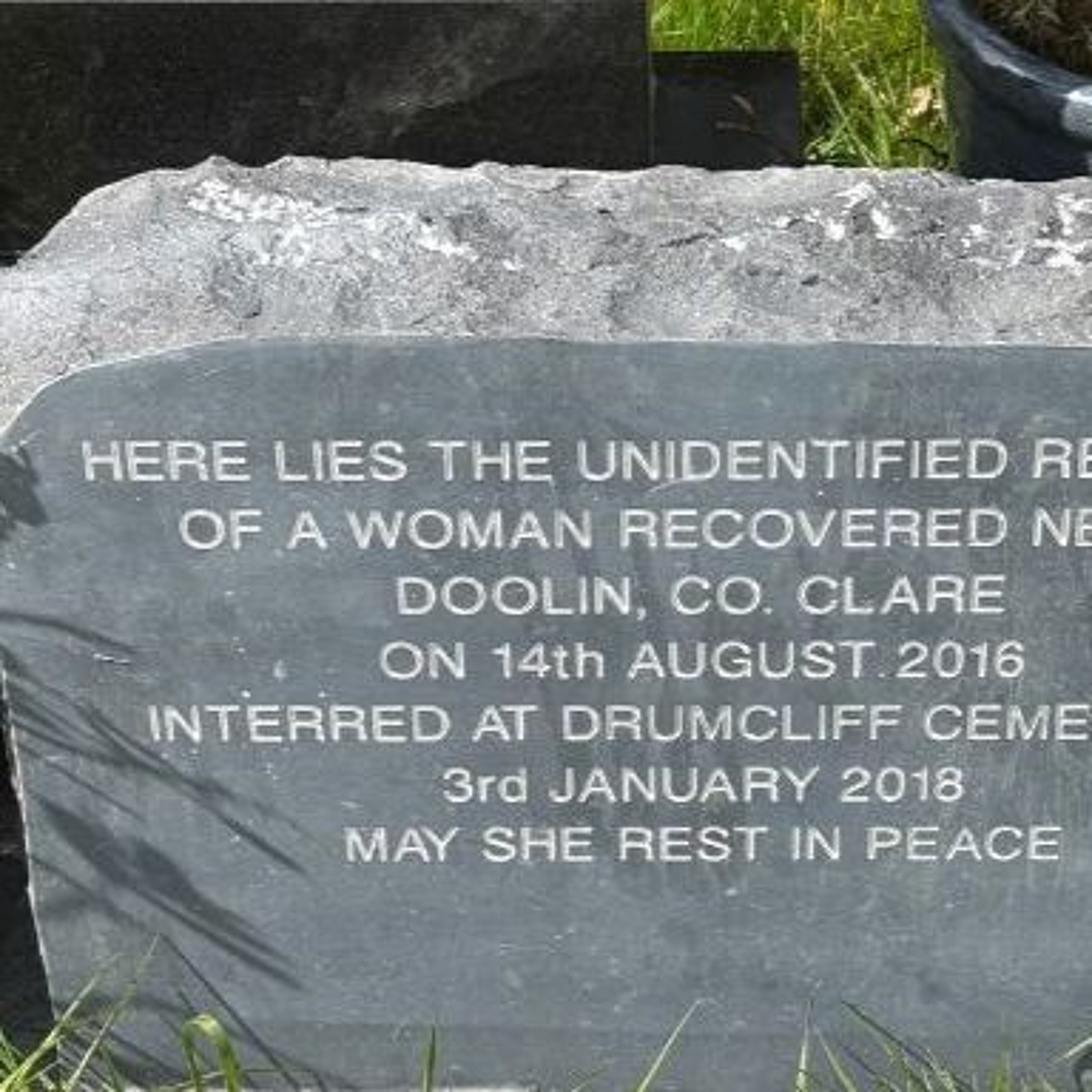 Memorials Erected For Four Unidentified Persons At Drumcliffe Cemetery