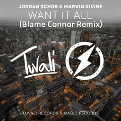 Jordan Schor & Marvin Divine - Want It All (Blame Connor Remix)