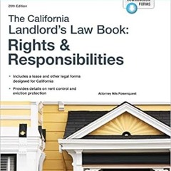 ❤PDF✔ California Landlord's Law Book, The: Rights & Responsibilities (California Landlord's Law