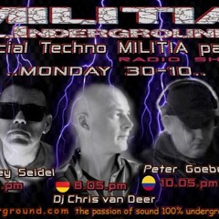 DJ Chris van Deer @ Militia Underground web radio - The Techno Special 30.10.2023