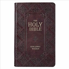 KJV Holy Bible, Giant Print Standard Size Faux Leather Red Letter Edition - Thumb Index & Ribbon Mar