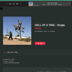 HELL OF A TIME (prod NOVA + LEADBLUNTT)