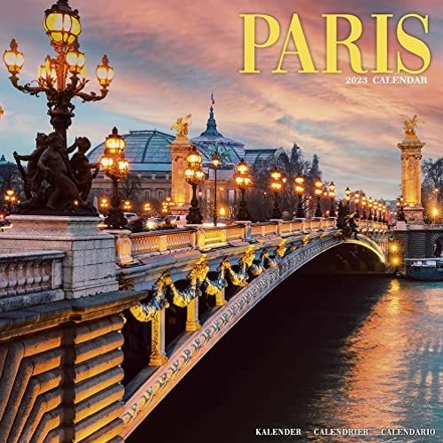 FREE KINDLE ✉️ Paris France Calendar - Calendars 2022 - 2023 Wall Calendars - Photo C