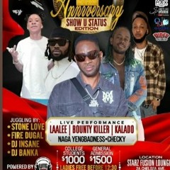 Fire Dugal/Stone Love/Dj Banka 12/23 (Bounty,Cham,Intense) Topcoot Anniversary