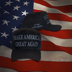 TRUMP NEVER SURRENDER BLACK MAGA hat to stand against this injustice!