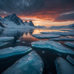Glaciers Ignite the Night