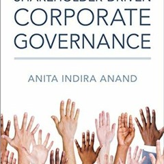 [Download] EPUB 💝 Shareholder-driven Corporate Governance by  Anita Indira Anand [KI
