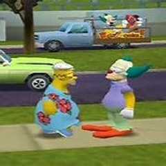 Homer simpson committing vehicular manslaughter type beat