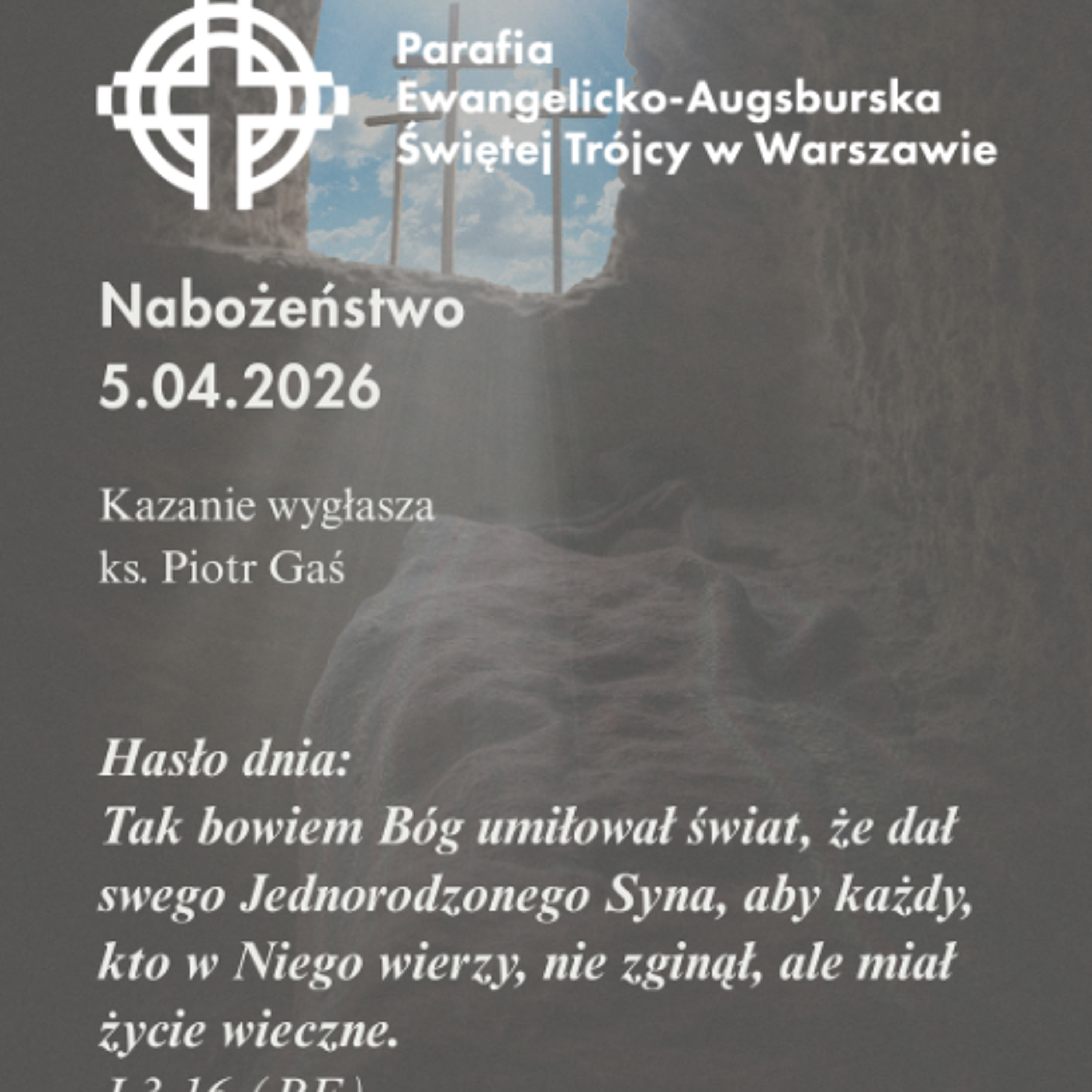 Niedziela ze Słowem, rozważanie z nabożeństwa z 5 kwietnia 2026 episode artwork