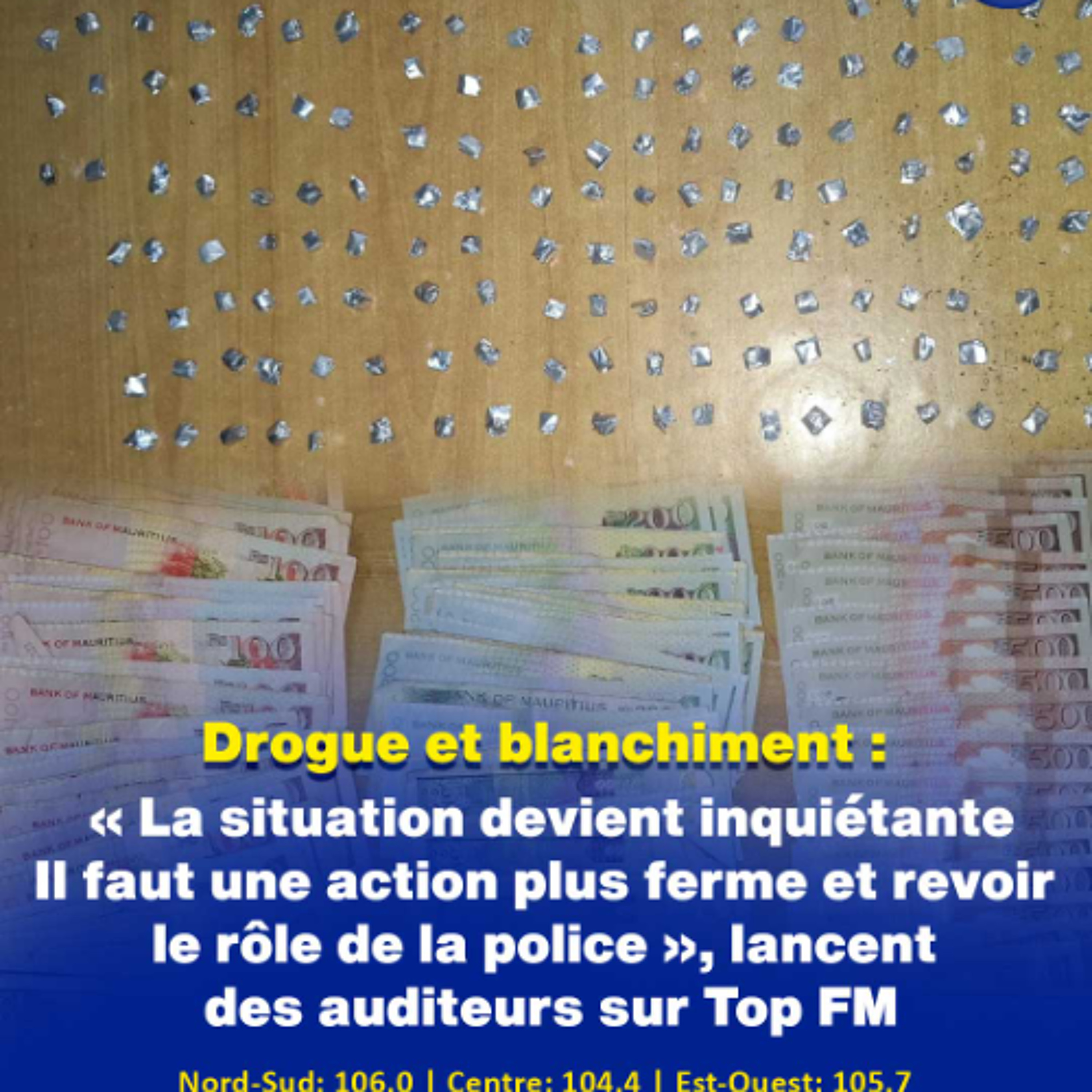 Drogue et blanchiment : « La situation devient inquiétante… Il faut une action plus ferme et revoir le rôle de la police », lancent des auditeurs sur Top FM episode artwork