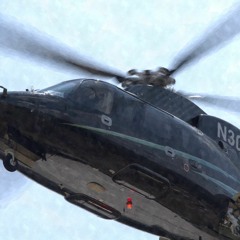 Three Helicopters Landing