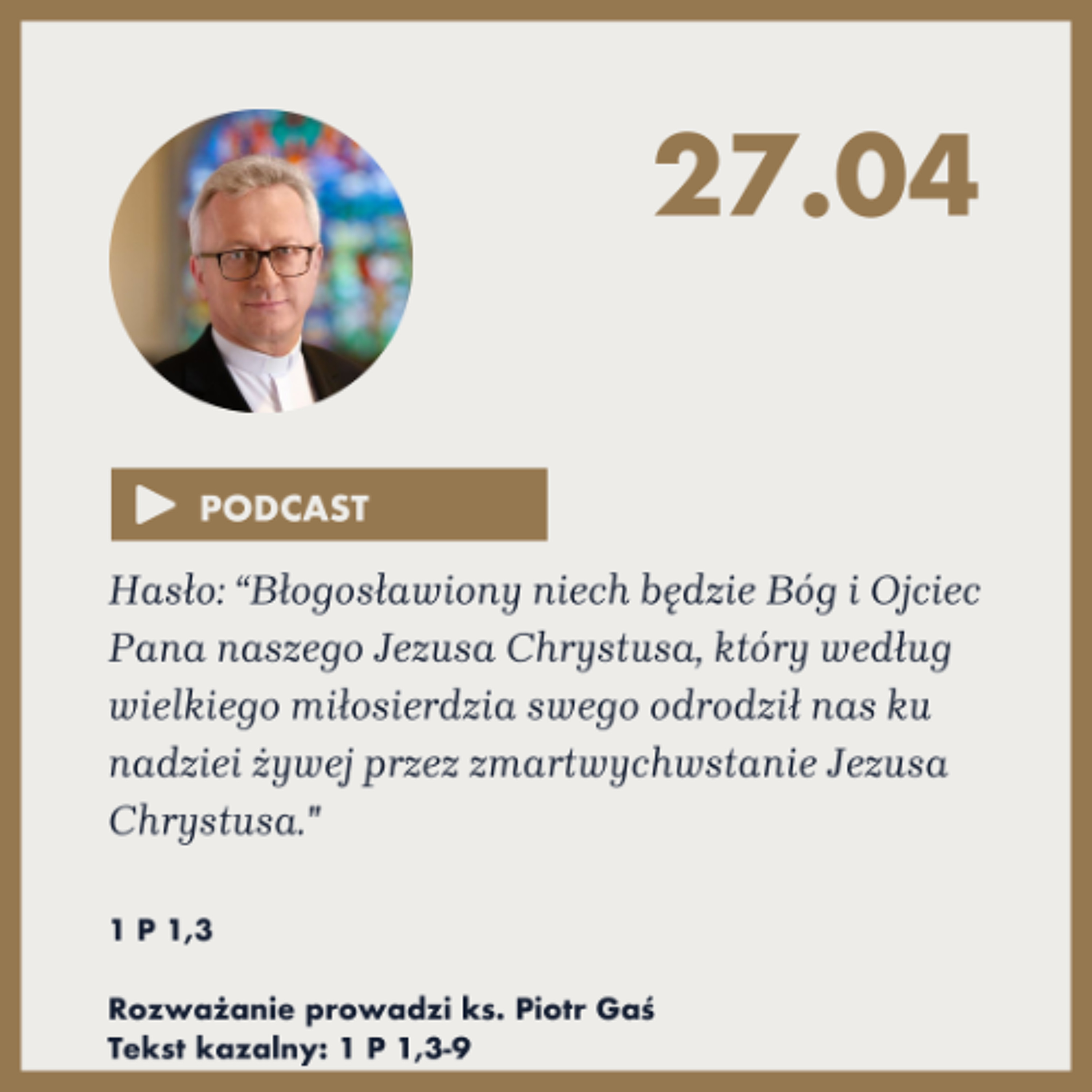 Niedziela ze Słowem, rozważanie z nabożeństwa z 27 kwietnia 2025 episode artwork
