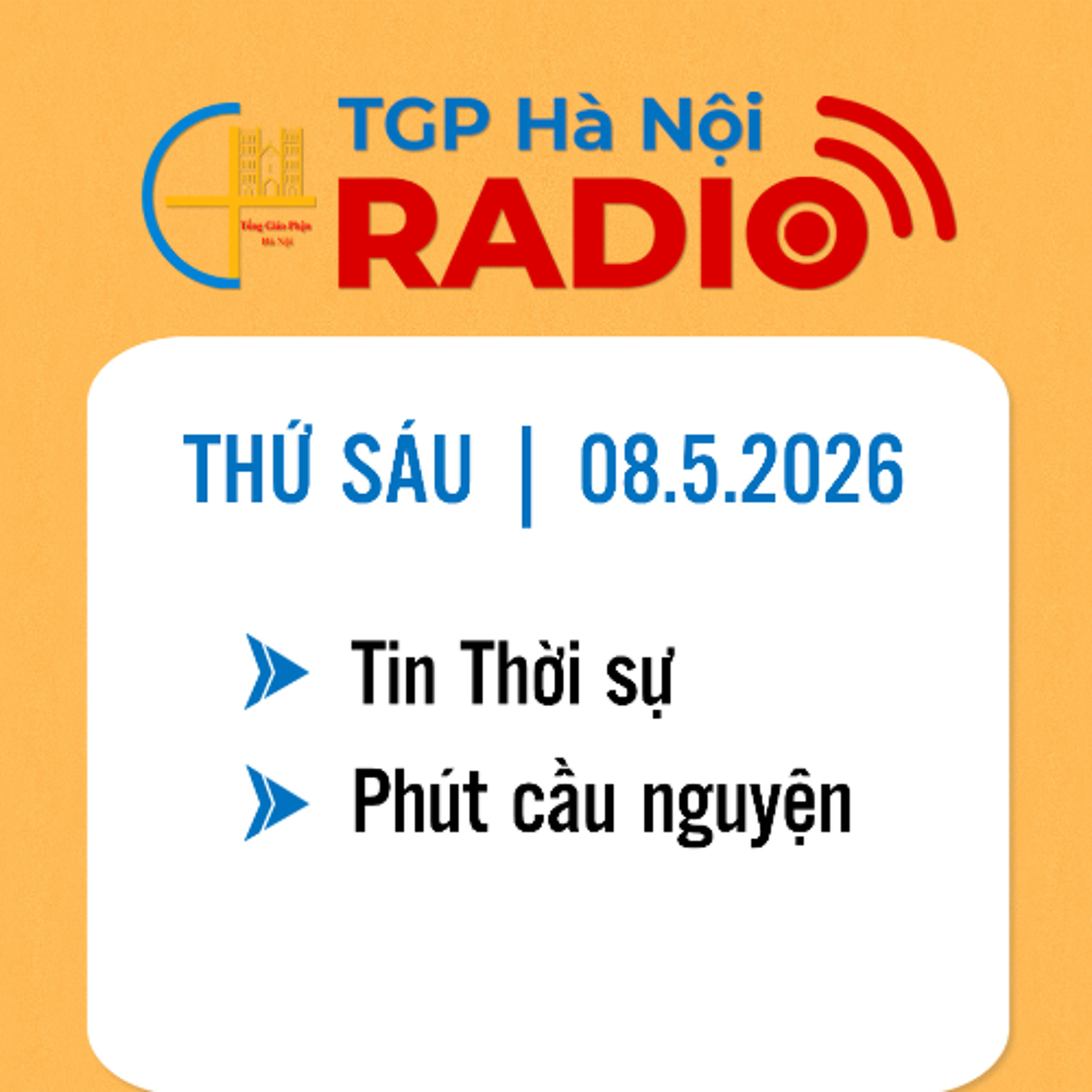 Thứ Sáu ngày 08/5/2026