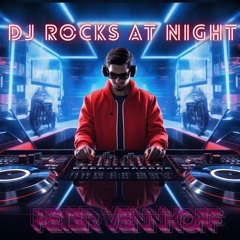 DJ rocks at night