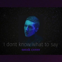 I don't know what to say - bring me the horizon //smxk cover