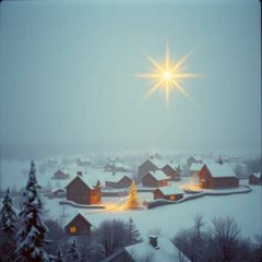 Der Weihnachtsstern leuchtet hell