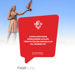 Kadınların barış süreçlerine katılımı: Türkiye için bir zorunluluk mu, seçenek mi?