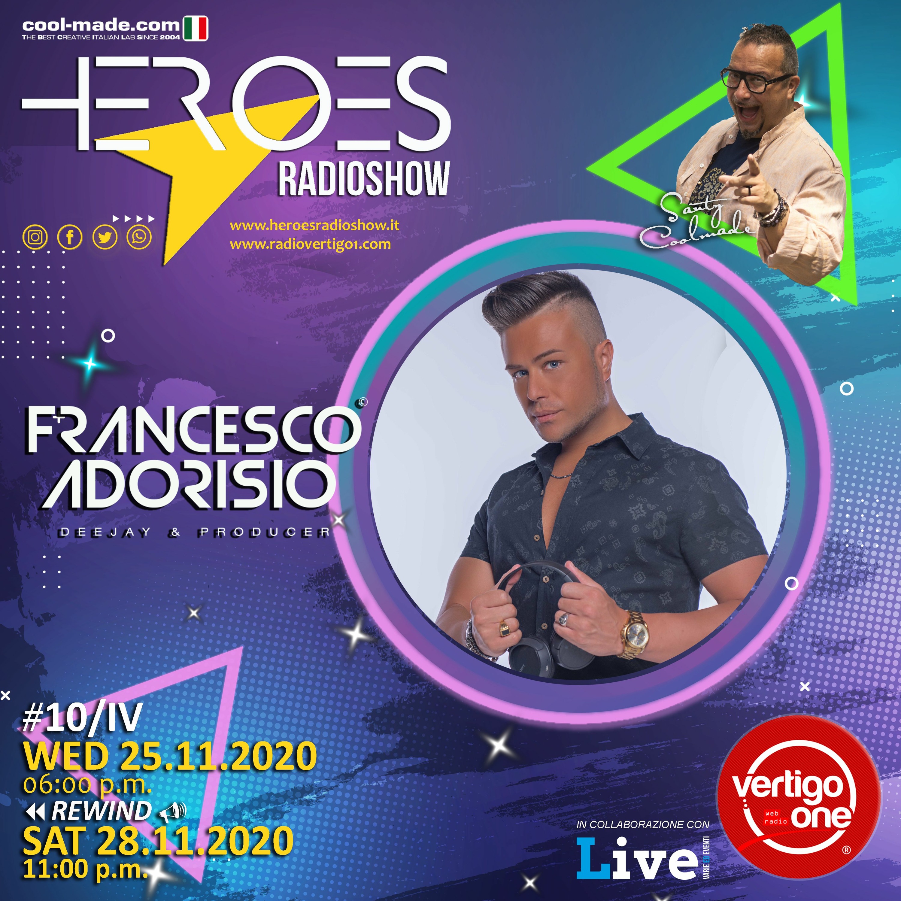 #11/2020-21> HEROES RadioShow - Special Guest FRANCESCO ADORISIO episode artwork